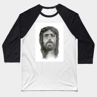 Portrait of Jesus of Nazareth from the Shroud of Turin Baseball T-Shirt